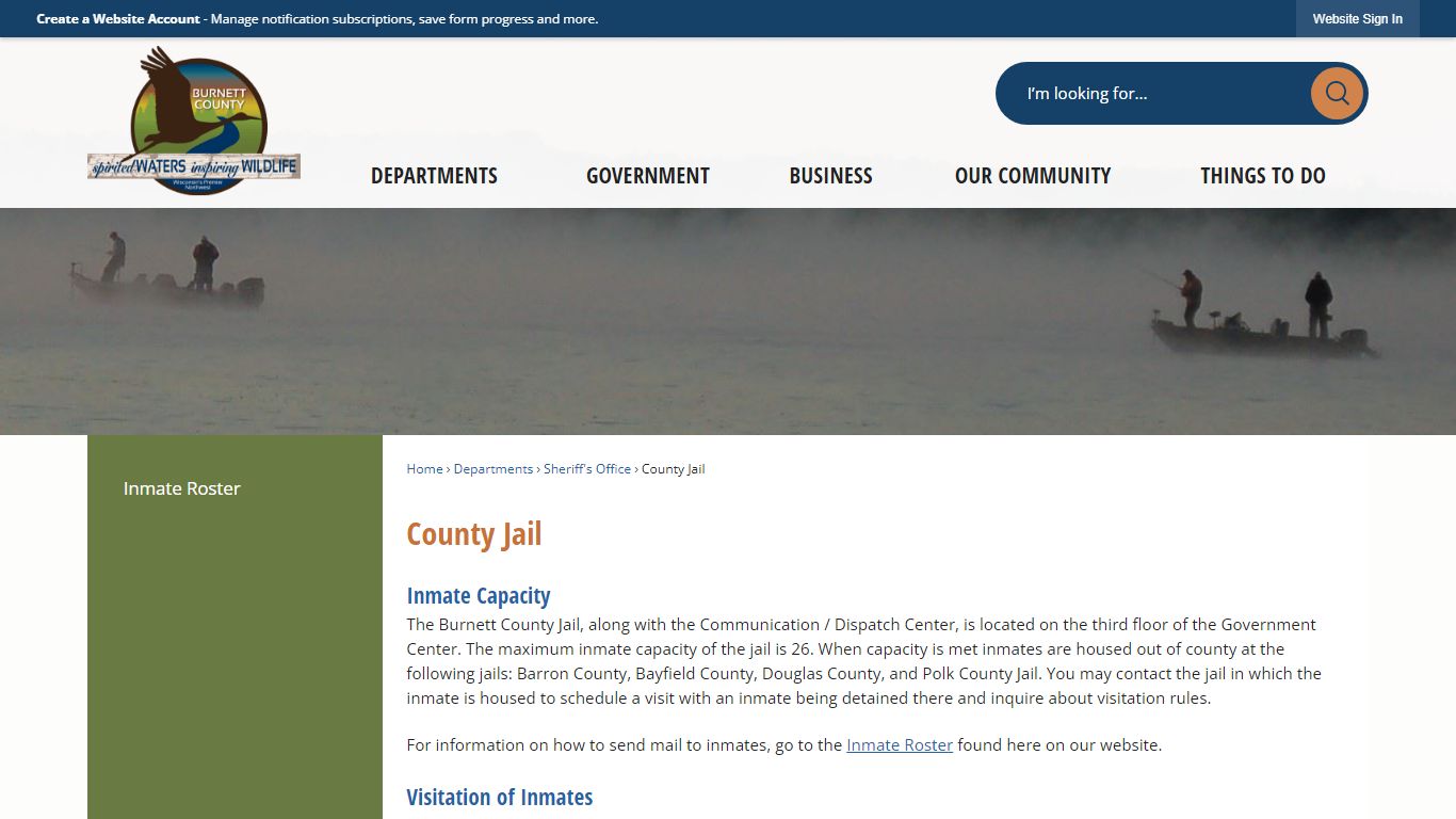 County Jail | Burnett County, WI - Official Website
